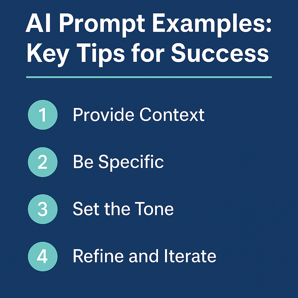 Tips for Writing Effective AI Prompts
